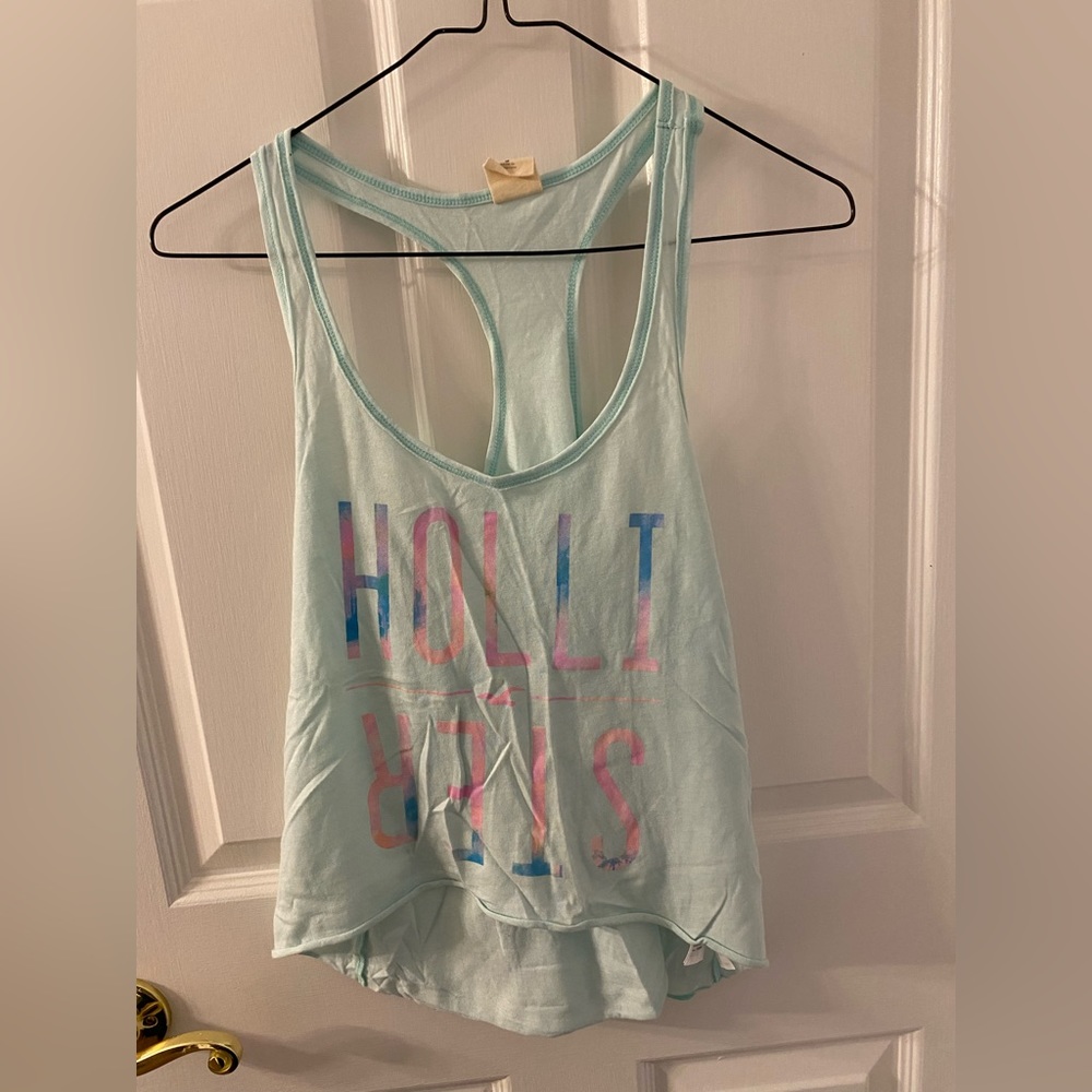Holister tank top, light blue, size xs